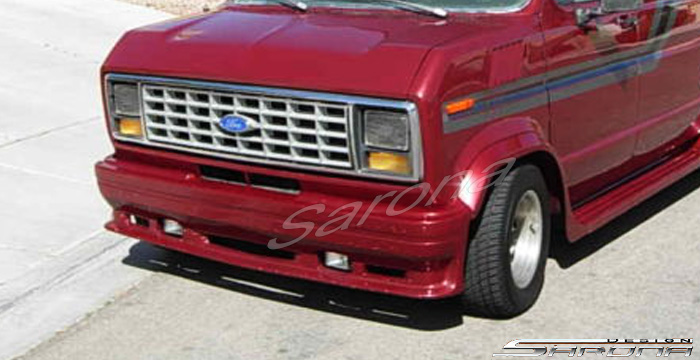 Custom Ford Econoline Van  All Styles Front Bumper (1975 - 1991) - $590.00 (Part #FD-021-FB)